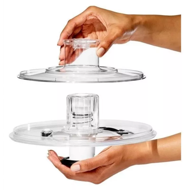 OXO Good Grips 11262700 Centrifugadora de saladas em vidro 2 em 1, transparente