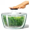 OXO Good Grips 11262700 Centrifugadora de saladas em vidro 2 em 1, transparente