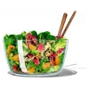 OXO Good Grips 11262700 Centrifugadora de saladas em vidro 2 em 1, transparente