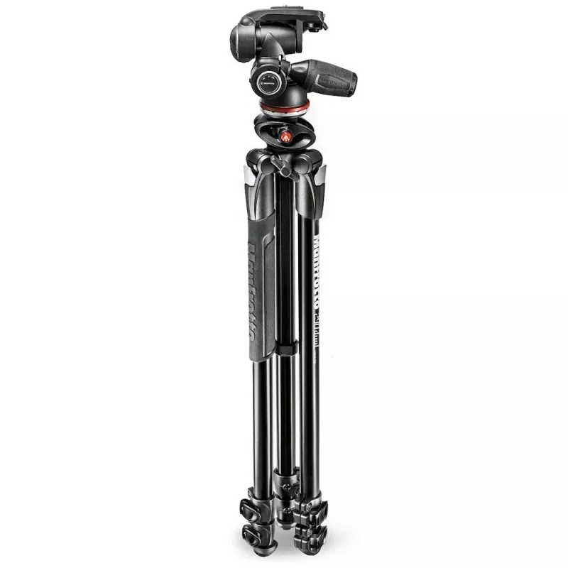 Tripé Manfrotto 290 Dual em alumínio com cabeça de 3 vias, 3 extensões MK290DUA3-3W