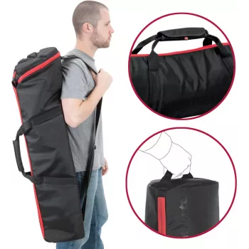 Bolsa acolchoada para tripé Manfrotto MB MBAG90PN 90 cm, preta