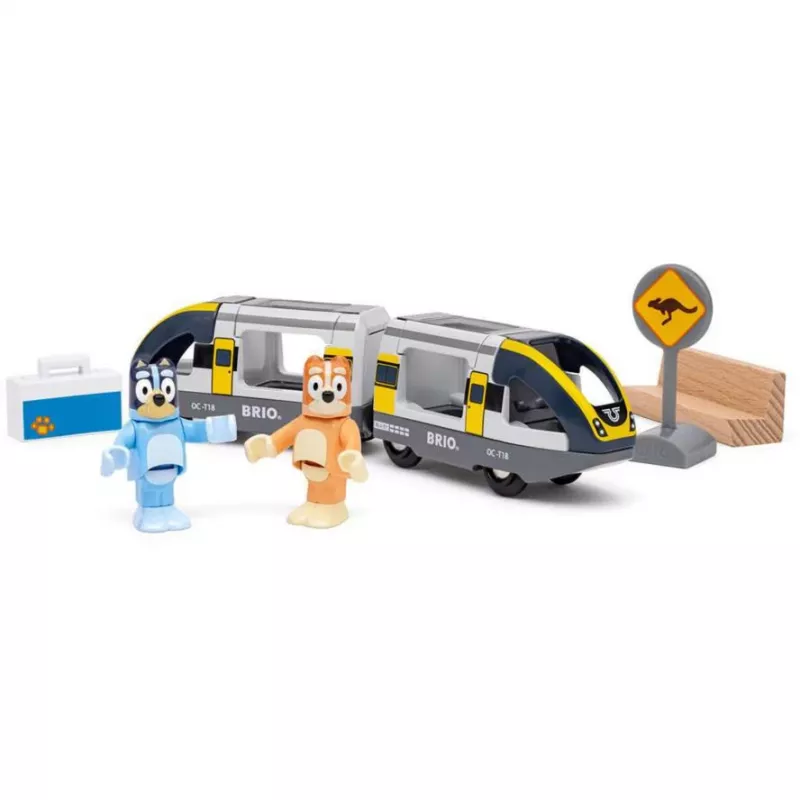 RAVENSBURGER World - Conjunto de comboio de brincar Bluey Travel Train
