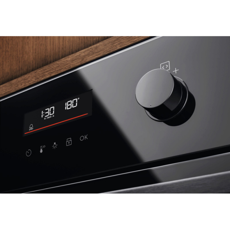 Forno elétrico de encastrar Electrolux LOF6P16Z, 71 L, autolimpeza por pirólise, SoftClosing, preto