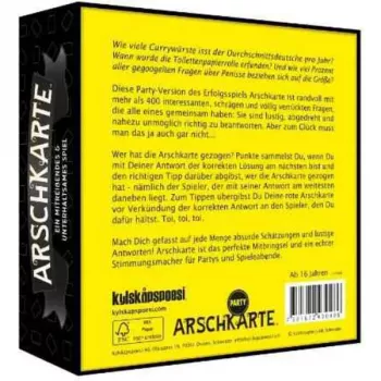 PEGASUS Arschkarte - Quem fica a perder? Jogo de cartas Party Edition