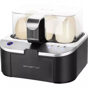 Emerio cozedor de ovos para 6 ovos, 350 W, preto