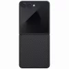 Capa PITAKA Ultra-Slim MagSafe para Samsung Galaxy Z Flip7 - preto/cinzento fibra de aramida
