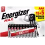 Pilhas alcalinas Energizer Max Micro AAA 1,5 V pack de 20 (E303349400)