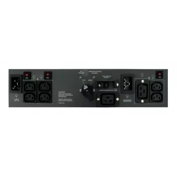 ABB PowerValue 11 RT Bypass PDU 16A - unidade de distribuição de energia rackmount 1U com bypass manual, 1x C19 e 4x saídas C13, entrada IEC C20