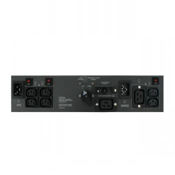 ABB PowerValue 11 RT Bypass PDU 16A - unidade de distribuição de energia rackmount 1U com bypass manual, 1x C19 e 4x saídas C13, entrada IEC C20