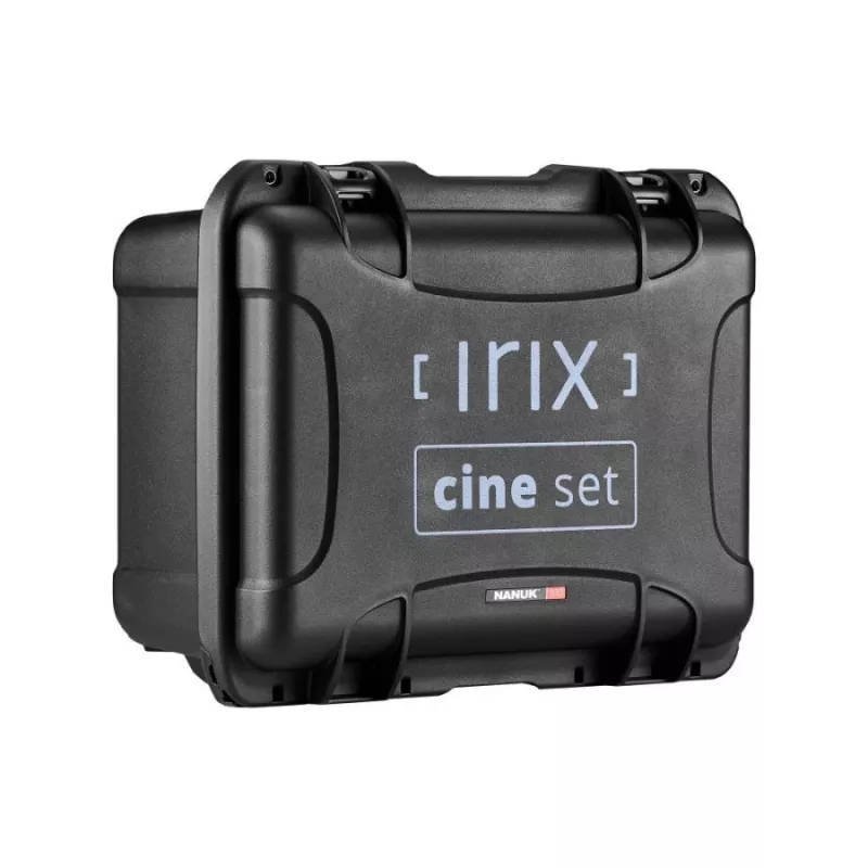 Irix Cine Directors Set Fuji X Métrico (kit de 4 objetivas: 21mm T1.5, 30mm T1.5, 45mm T1.5, 150mm T3.0 Macro 1:1, mala rígida)