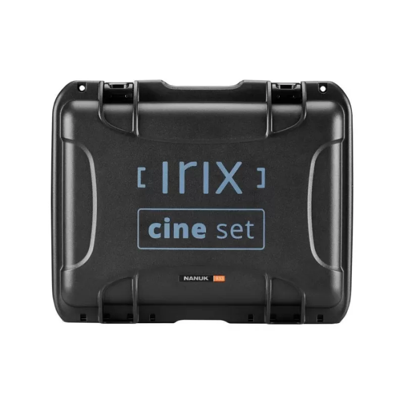 Irix Cine Directors Set Fuji X Métrico (kit de 4 objetivas: 21mm T1.5, 30mm T1.5, 45mm T1.5, 150mm T3.0 Macro 1:1, mala rígida)