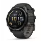 Garmin fenix 9 Pro smartwatch multidesporto com GPS e comunicação por satélite inReach, 47 mm caixa de titânio Carbon Gray DLC, bracelete de silicone preto/pebble grey