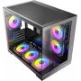Caixa de PC mini-torre Antec CX M3 ARGB B, vidro temperado, 3x ventoinhas ARGB de 120mm, microATX