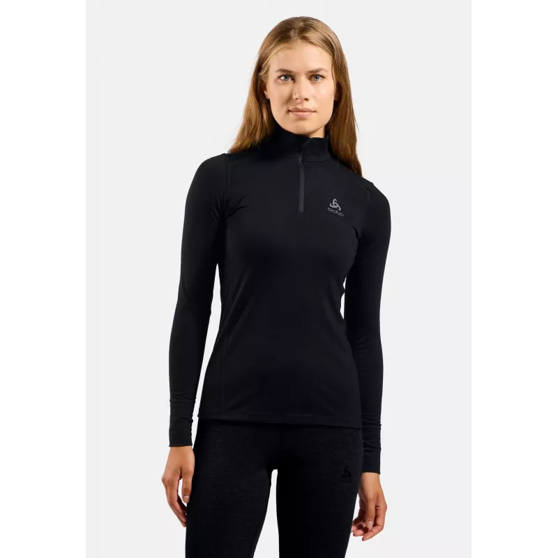 Camisola térmica ODLO Merino 200 mulher - preto, XS