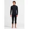 Camisola térmica ODLO Merino 200 BL Top Turtle Neck LS Half Zip - preto - tamanho S