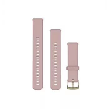 Pulseira de silicone Garmin Quick Release 18 mm para relógios, Powder Pink, 010-13256-03