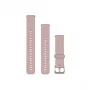 Garmin Quick Release bracelete de silicone de 18 mm para relógio, Powder Pink, 010-13256-03