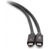 Cabo C2G 2,5 pés Thunderbolt 4 USB-C - 40Gbps, 100W PD, 8K, preto