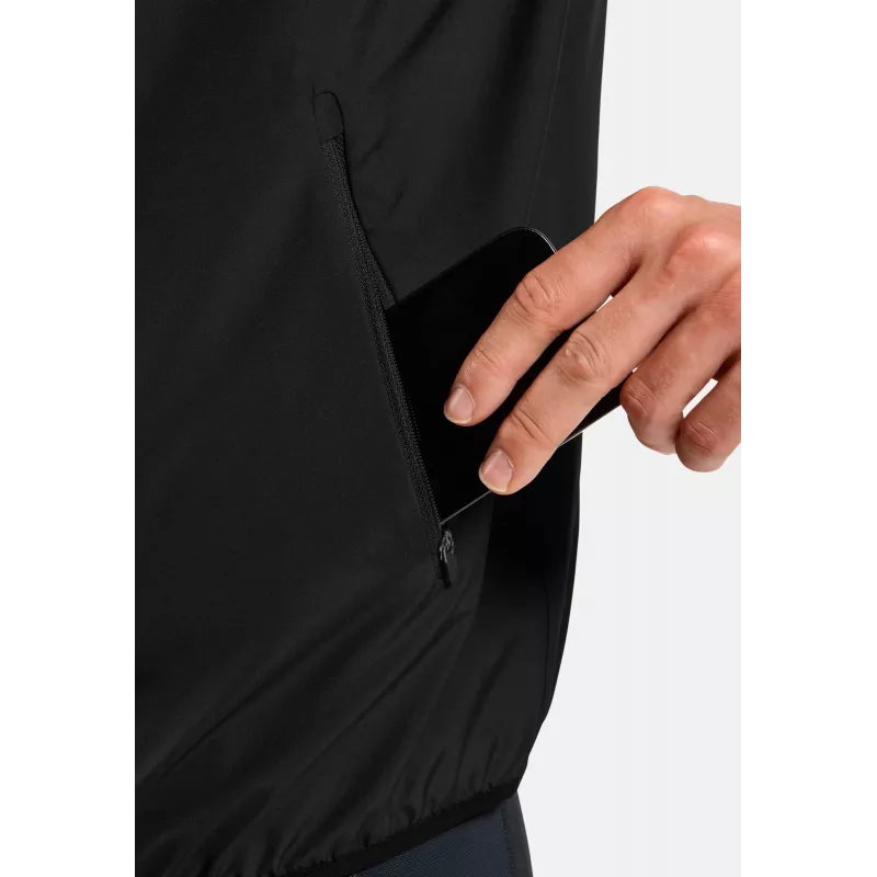 Casaco de corrida Odlo Essential Light homem preto M