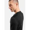 Camisola interior Odlo Merino 200 BL Top Crew Neck LS homem - preto