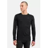 Camisola interior Odlo Merino 200 BL Top Crew Neck LS homem - preto