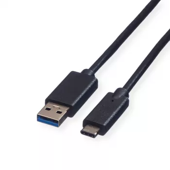 Cabo ROLINE USB 3.2 Gen 1 A para C, 1 m, preto