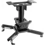 VALUE suporte de teto para projetor de alta resistência, até 45 kg, preto