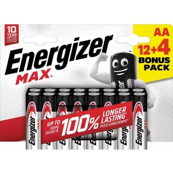 Pilha alcalina Energizer Max 316920 AA Mignon, 1,5 V, pack de 16