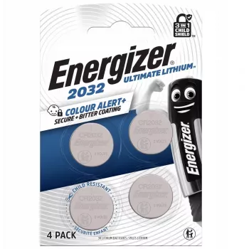 Energizer CR2032 3V pilha de botão de lítio, 4 unid.