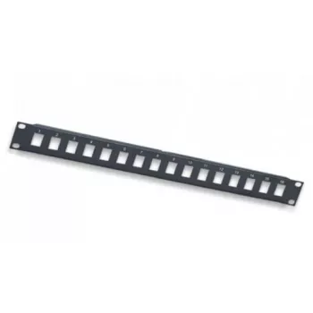 Intellinet patch panel Keystone 24 portas, 19 polegadas 1U, sem módulos, preto (513593)