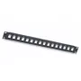 Intellinet patch panel Keystone 24 portas, 19 polegadas 1U, sem módulos, preto (513593)