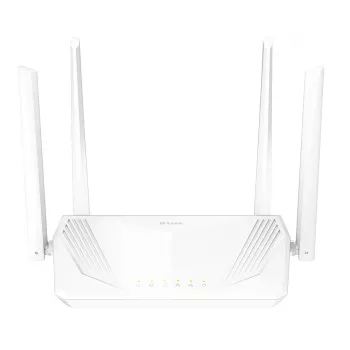 Router gigabit dual-band D-Link AX1500 Wi-Fi 6 com OFDMA, MU-MIMO, Beamforming, WPA3, 4 portas LAN gigabit, Smart Connect, controlo parental, QoS, rede de convidados, IPv6, modo ponto de acesso, preto