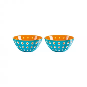 Guzzini Le Murrine Conjunto de 2 tigelas 12 cm Azul/Laranja