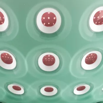 Guzzini Le Murrine conjunto de 2 taças 12 cm verde matcha/branco/mauve