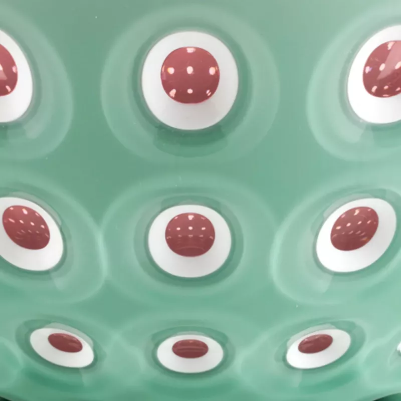 Guzzini Le Murrine conjunto de 2 taças 12 cm verde matcha/branco/mauve
