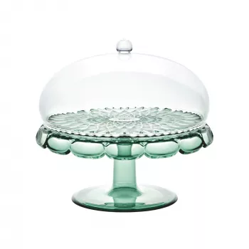 Guzzini Vanity suporte para bolo com tampa verde matcha