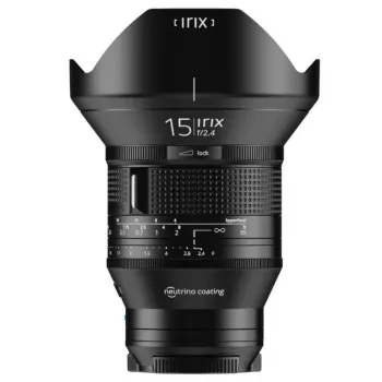 Objetiva grande angular de distância focal fixa Irix 15mm f/2.4 para Sony E full frame