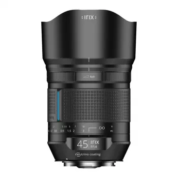 Objetiva Irix 45mm f/1.4 Dragonfly para Canon EF - foco manual de distância focal fixa, resistente às intempéries, liga de magnésio