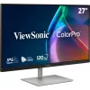 Monitor profissional ViewSonic VP2766-2K 27 polegadas QHD IPS com USB-C 65W, KVM, calibração de hardware