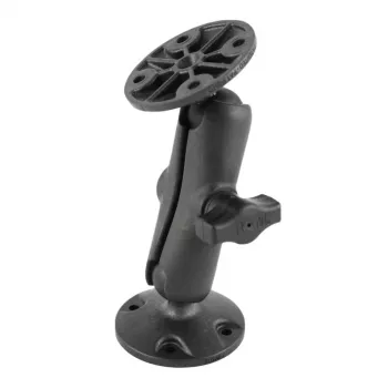 RAM Mounts braço de dupla esfera B-Size com duas bases redondas conjunto de montagem
