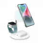 SBS TEWIRMAG3IN1 Estação de carregamento sem fios 3-em-1 com MagSafe para iPhone, Apple Watch e AirPods