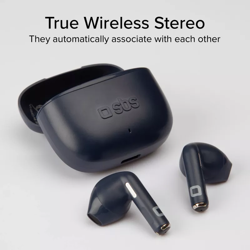 SBS Go Pods auriculares sem fios TWS, azul-escuro (TEEARTWSGOPODSG)