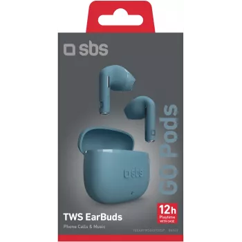 SBS Go Pods auriculares sem fios TWS, azul-petróleo (TEEARTWSGOPODSP)
