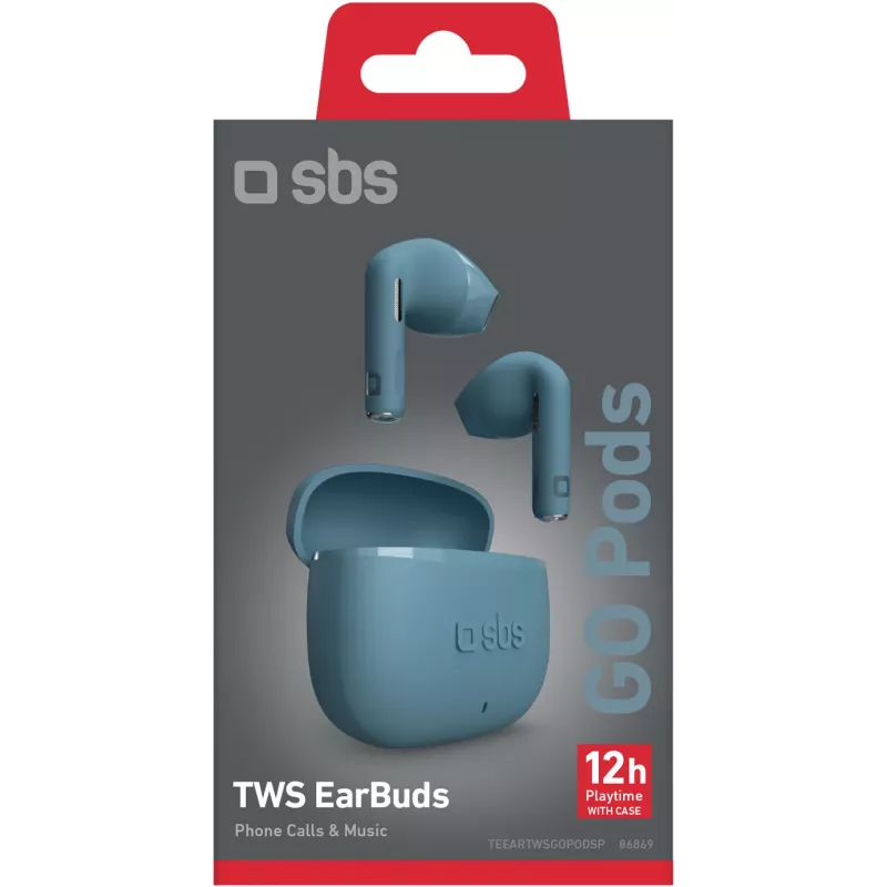 SBS Go Pods auriculares sem fios TWS, petróleo (TEEARTWSGOPODSP)