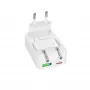 SBS TETRGANUSBTCFOLD20W Carregador de parede GaN USB-C 20W dobrável Branco