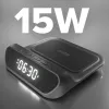 SBS despertador com carregador sem fios de 15 W (TEWIRCLOCK)