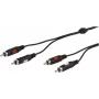 Vivanco cabo de áudio 2xRCA para 2xRCA 2,5 m (VVA2RCA25MMK)