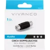 Vivanco adaptador de áudio RCA para RCA (VVAADAPRCAFF)