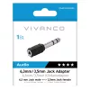 Vivanco VVAJACKAD35F63M Adaptador jack 3,5 mm (fêmea para macho) Estéreo