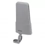 Vivanco VVANOUT42DBG Antena exterior ativa para DAB/DAB+ e DVB-T/DVB-T2, ganho de 42 dB, ficha F, Preto/Cinzento